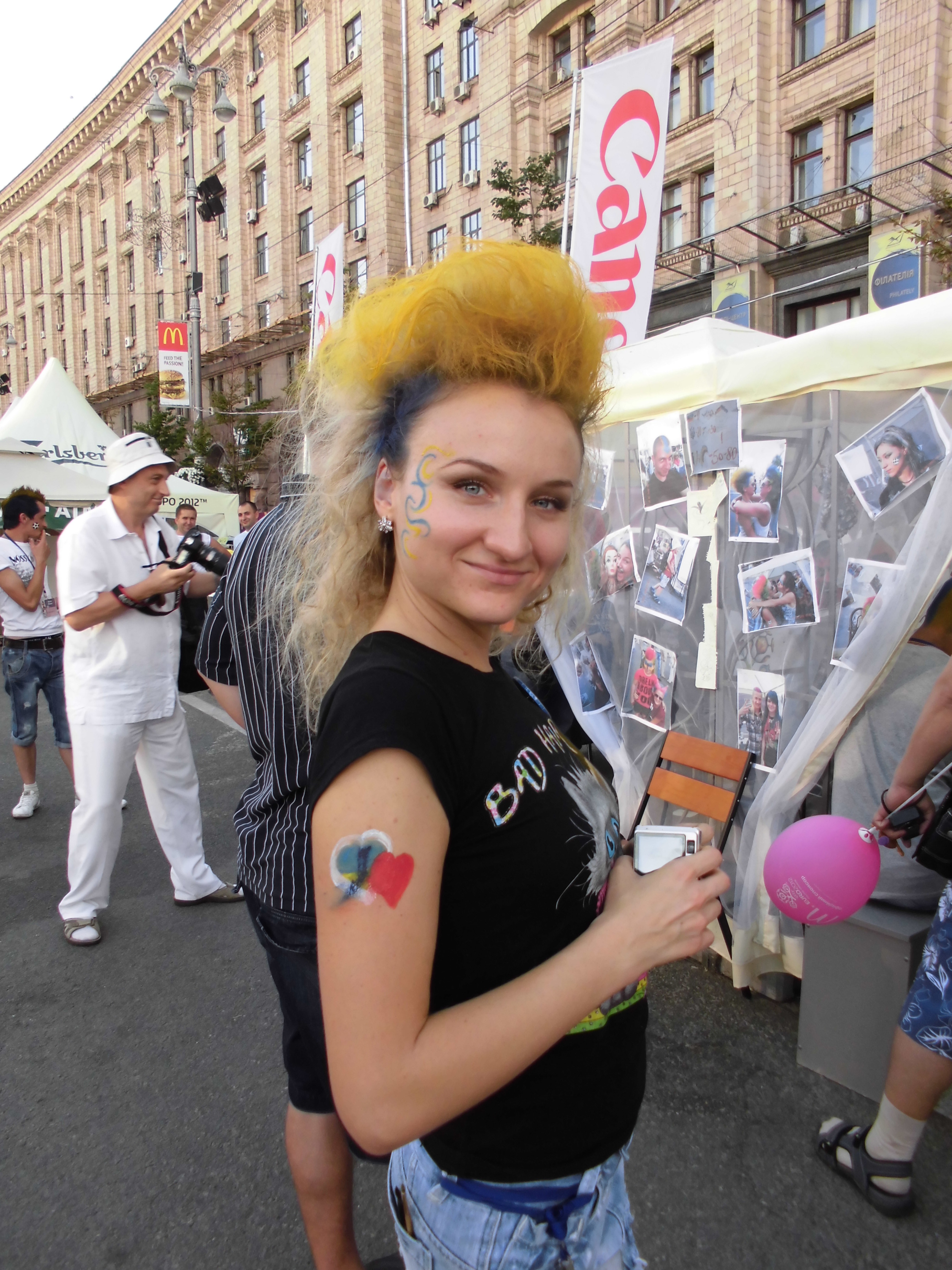 美女,サポーター,EURO2012