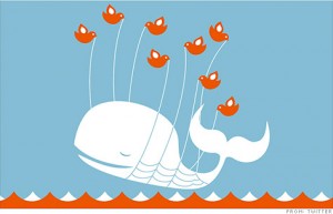 Twitter,ダウン,クジラ