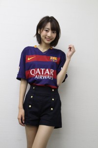 スペインサッカーリーガ・エスパニョーラのイメージガールの武田玲奈ちゃん