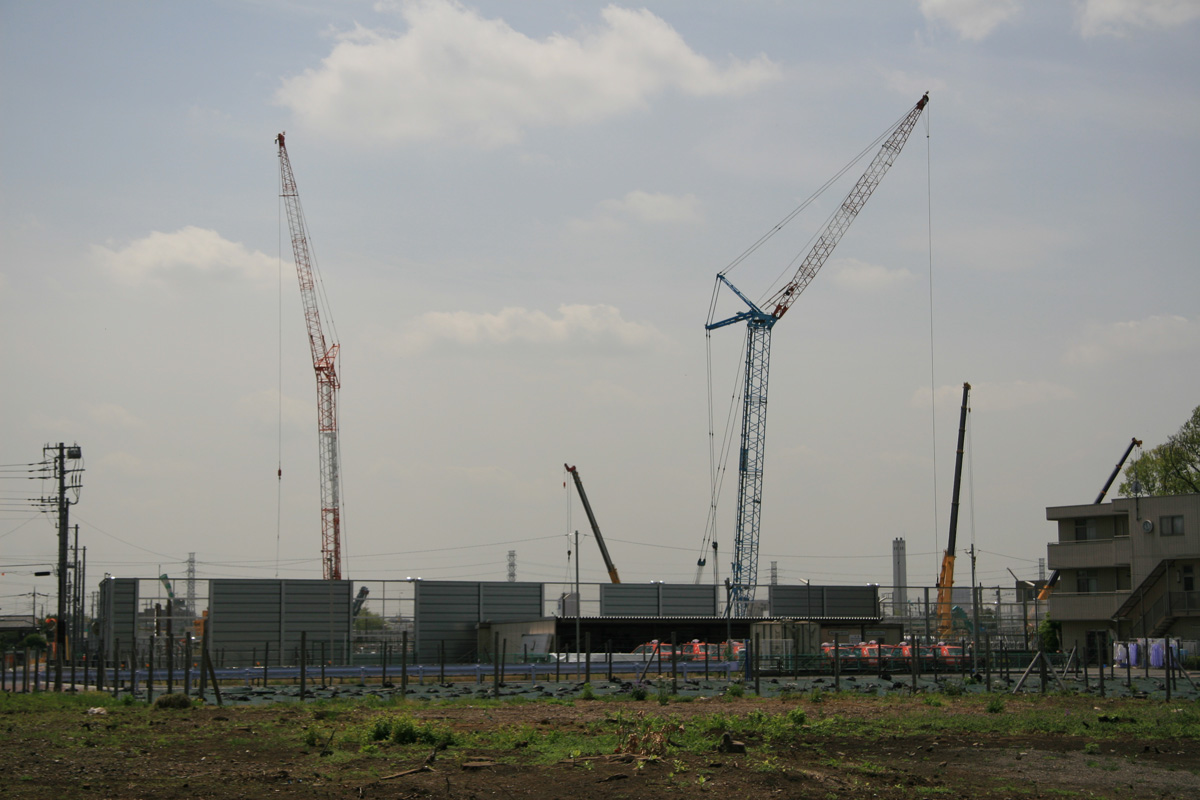 東京外環道中央ジャンクション工事現場