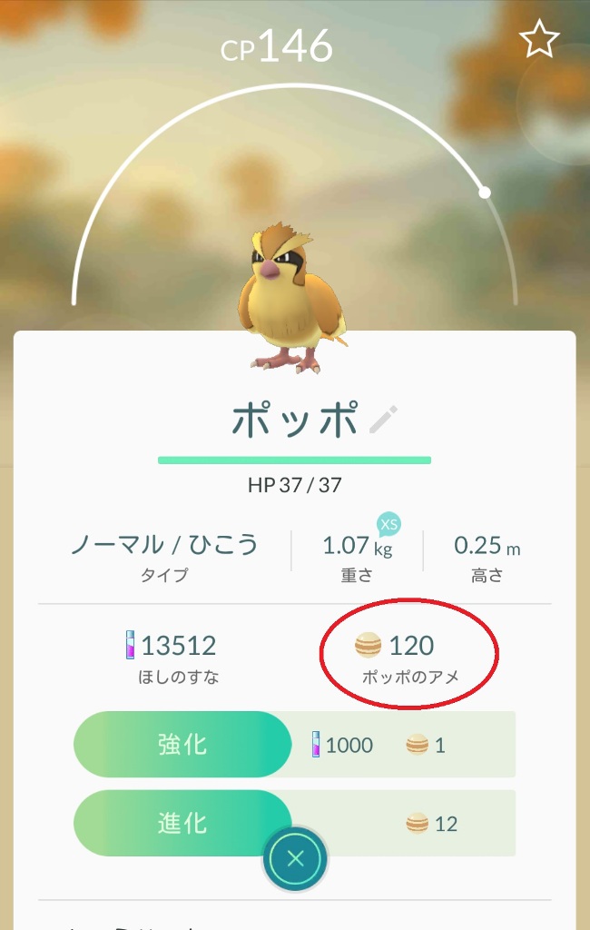 ポケモンGO「ポッポ」を使った効率のいいレベル上げ