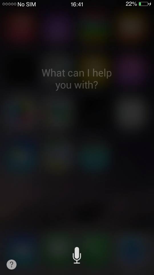 Siriも普通に起動する