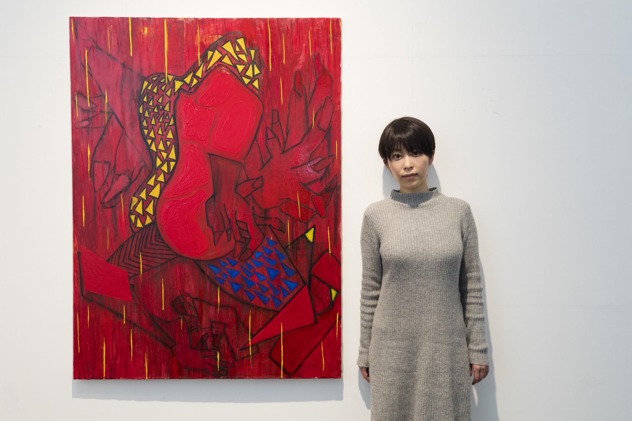 元カリスマAV女優・大塚咲が絵画個展を開催中「指は“欲望”の象徴だと思う」