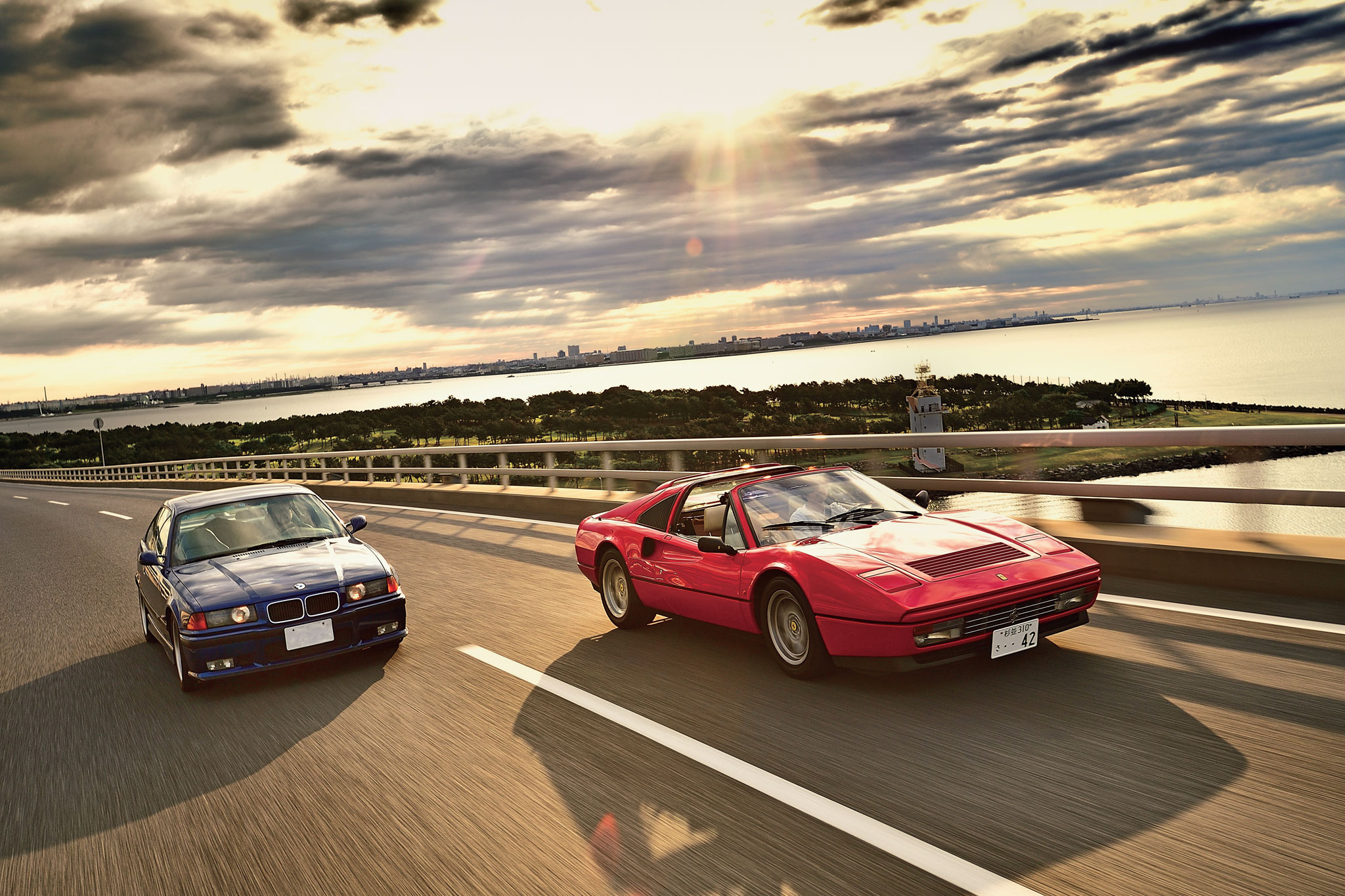 フェラーリ328GTS、BMW M3