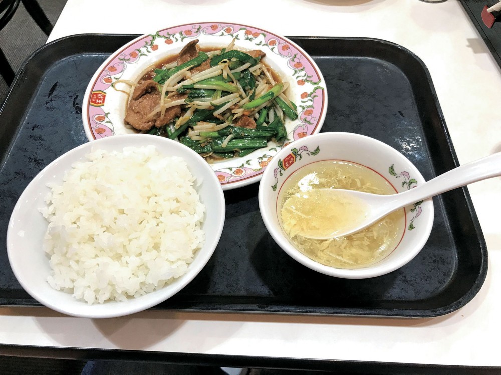 ニラレバ炒め定食（餃子の王将）