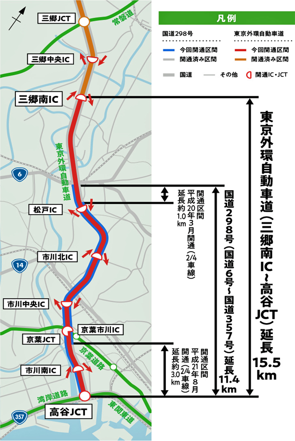 外環道千葉区間の詳細