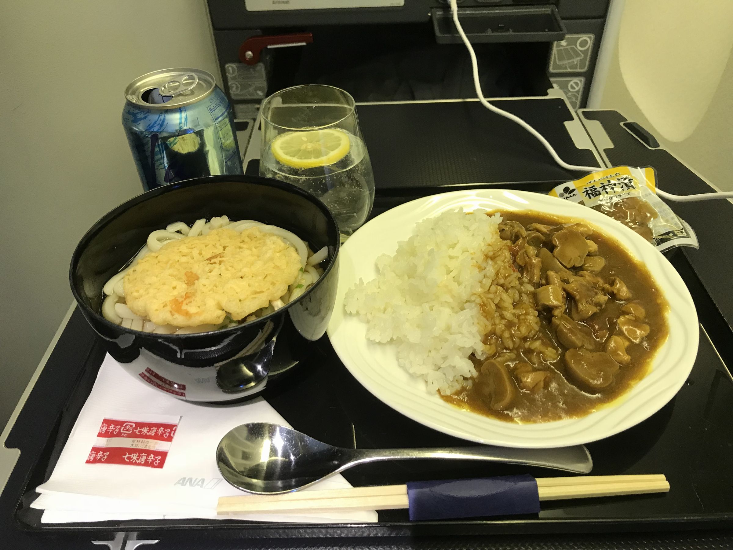 二度目の機内食