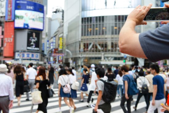 渋谷のスクランブル交差点