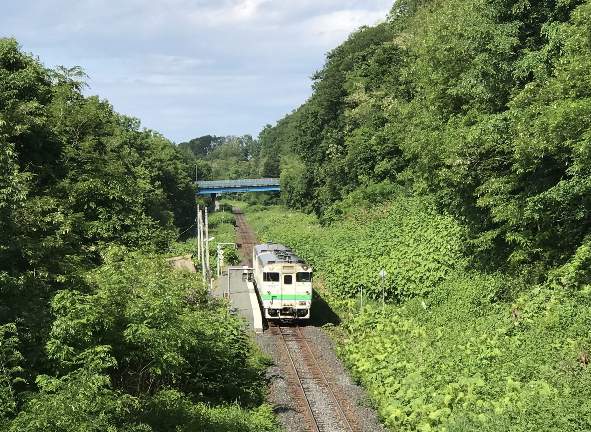 別ルートから見た西女満別駅