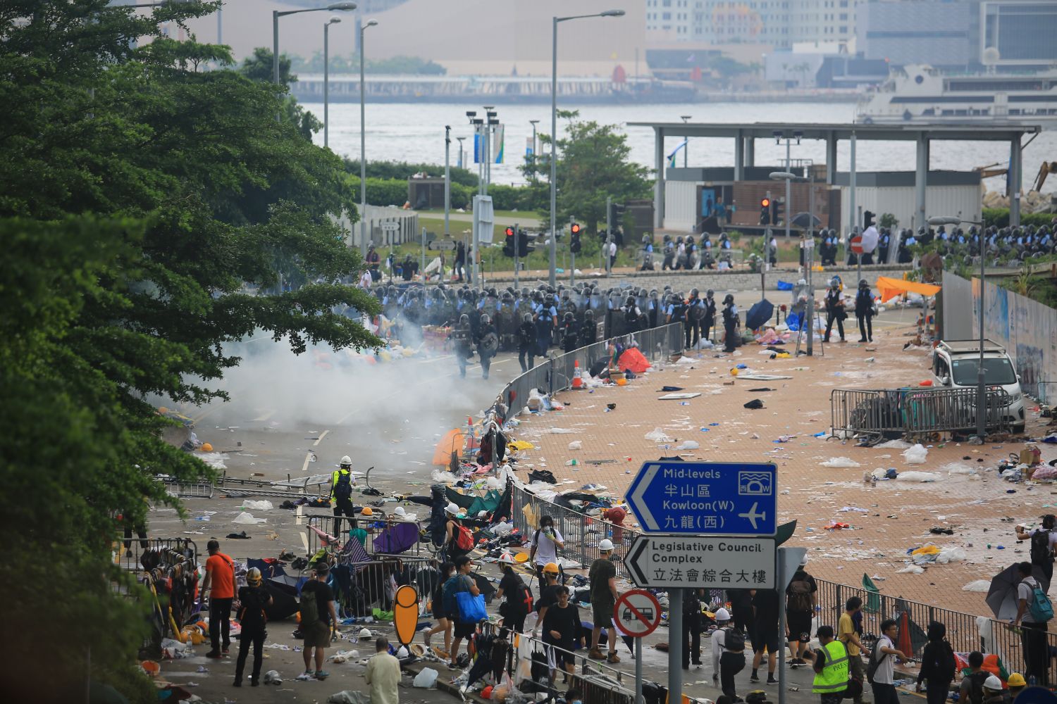 香港の反政府デモ