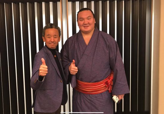 二枝社長＆白鵬関