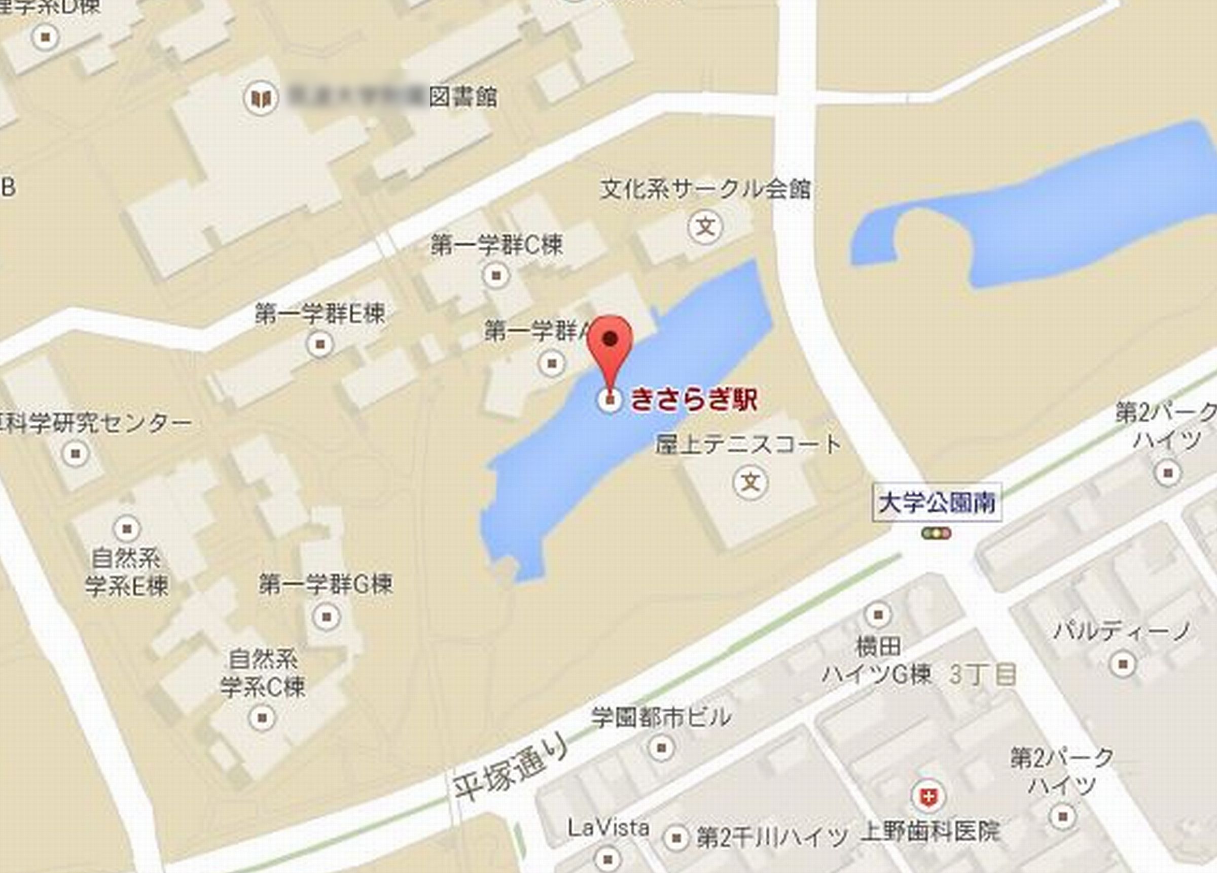 Googleマップ上のきさらぎ駅