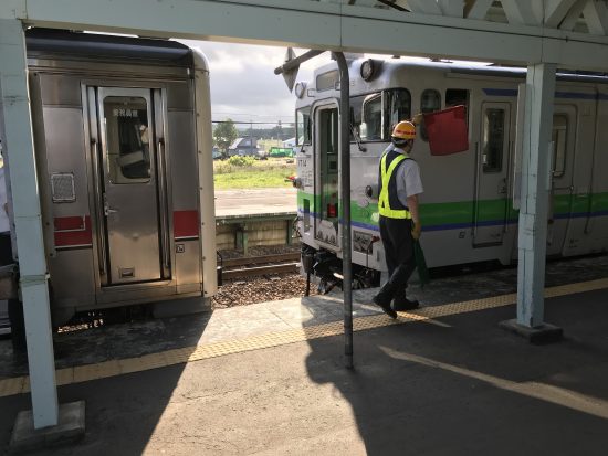 名寄駅からは列車は1両に