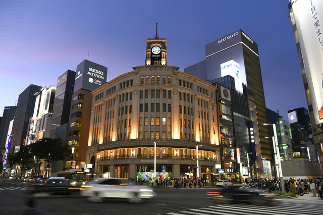 銀座の車道