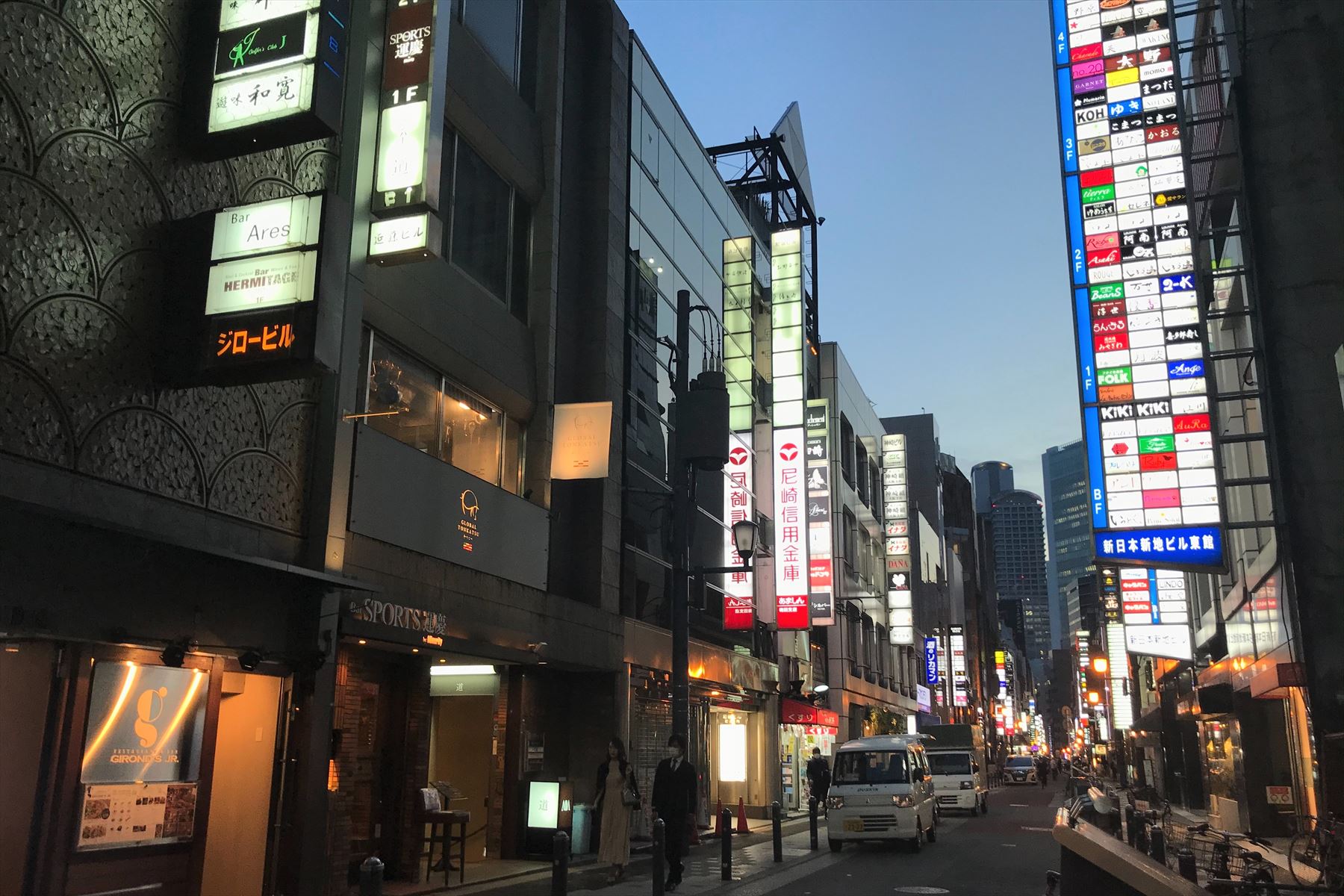 女性が以前働いていた北新地。客足は今も戻らないまま