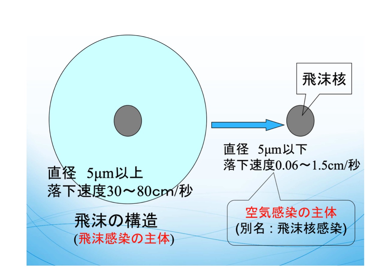 飛沫と飛沫核