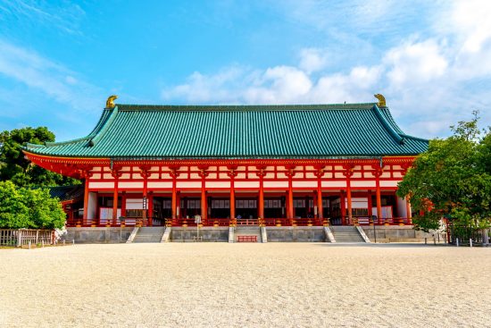 京都　平安神宮の大極殿