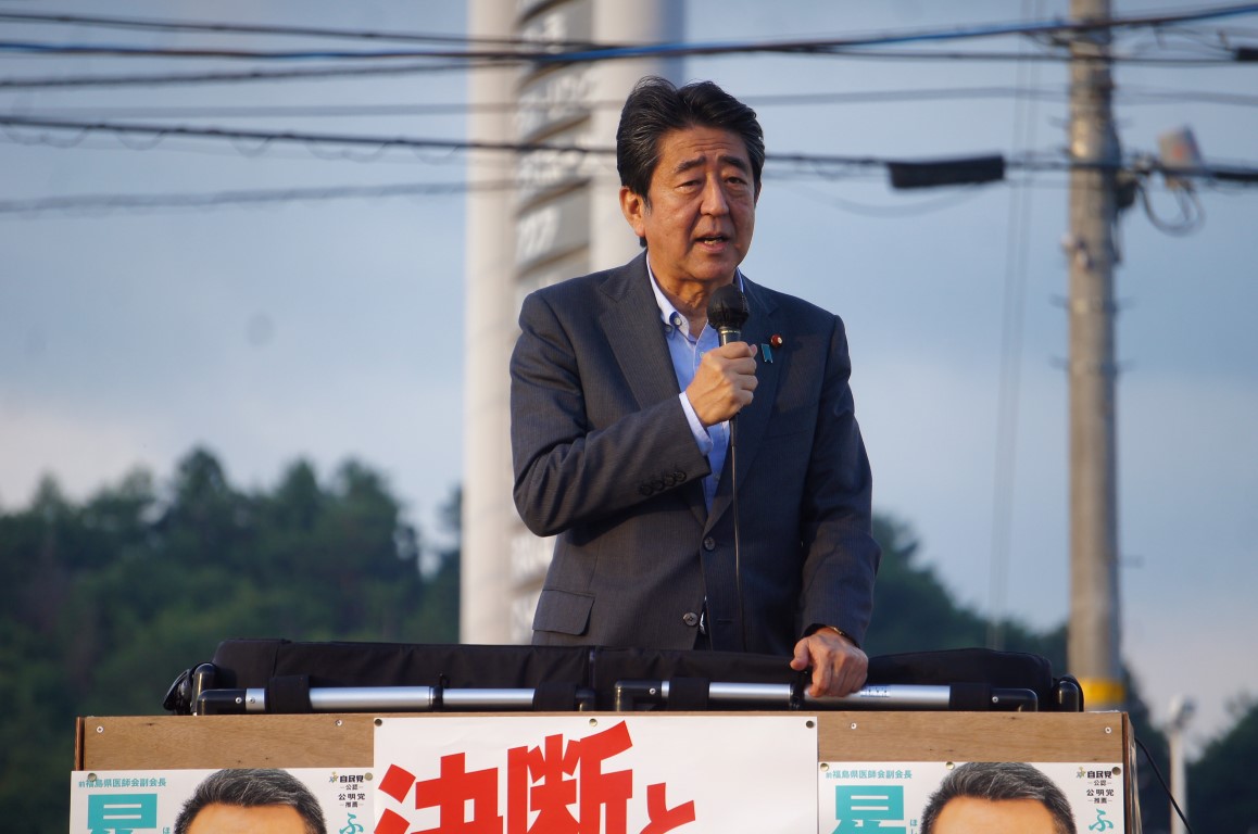 安倍晋三元首相（撮影・横田一）