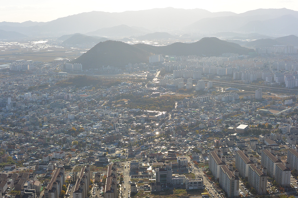 盆山城からの景観