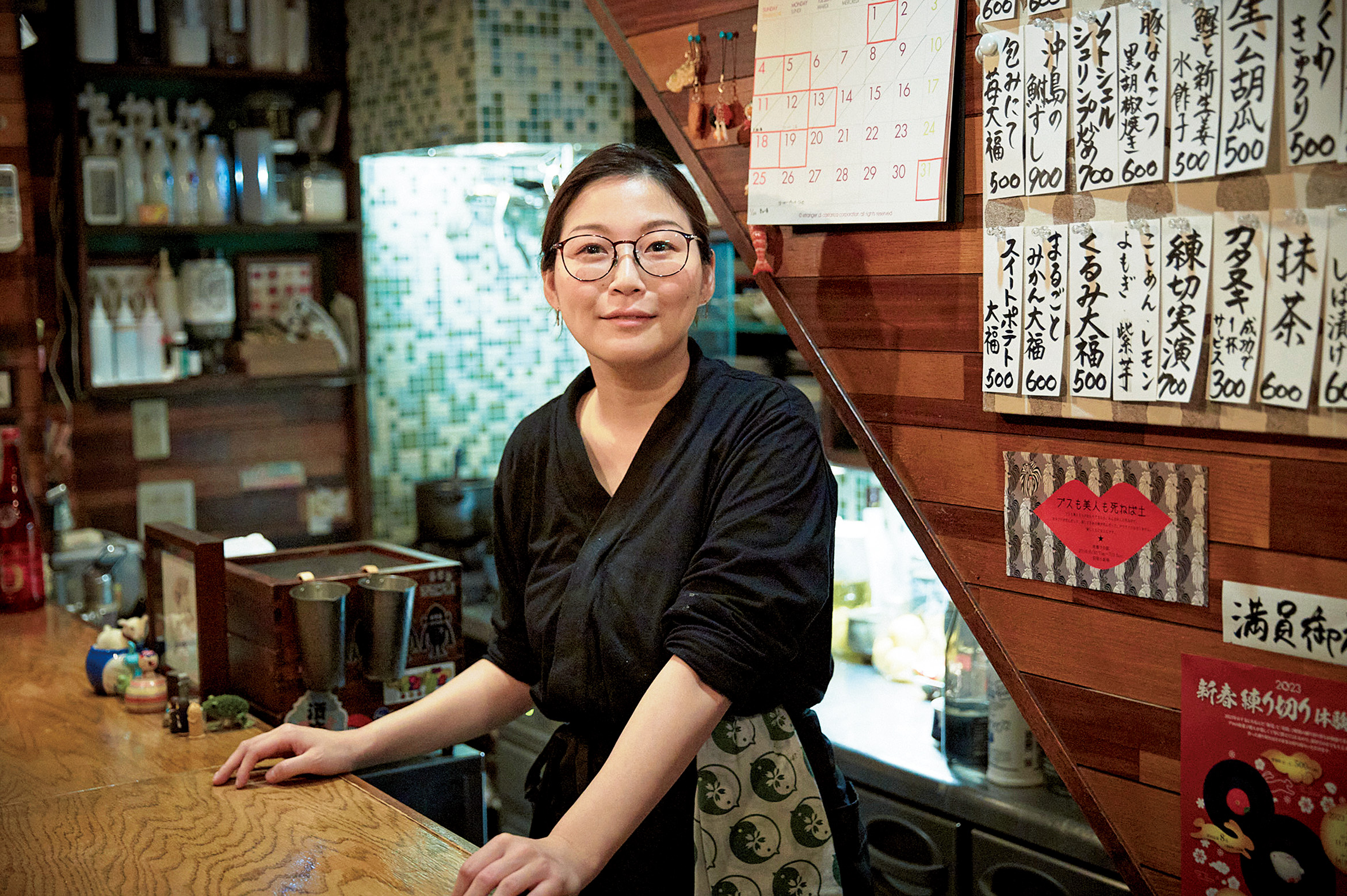 「をかしや」店主の戸辺麻理子さん