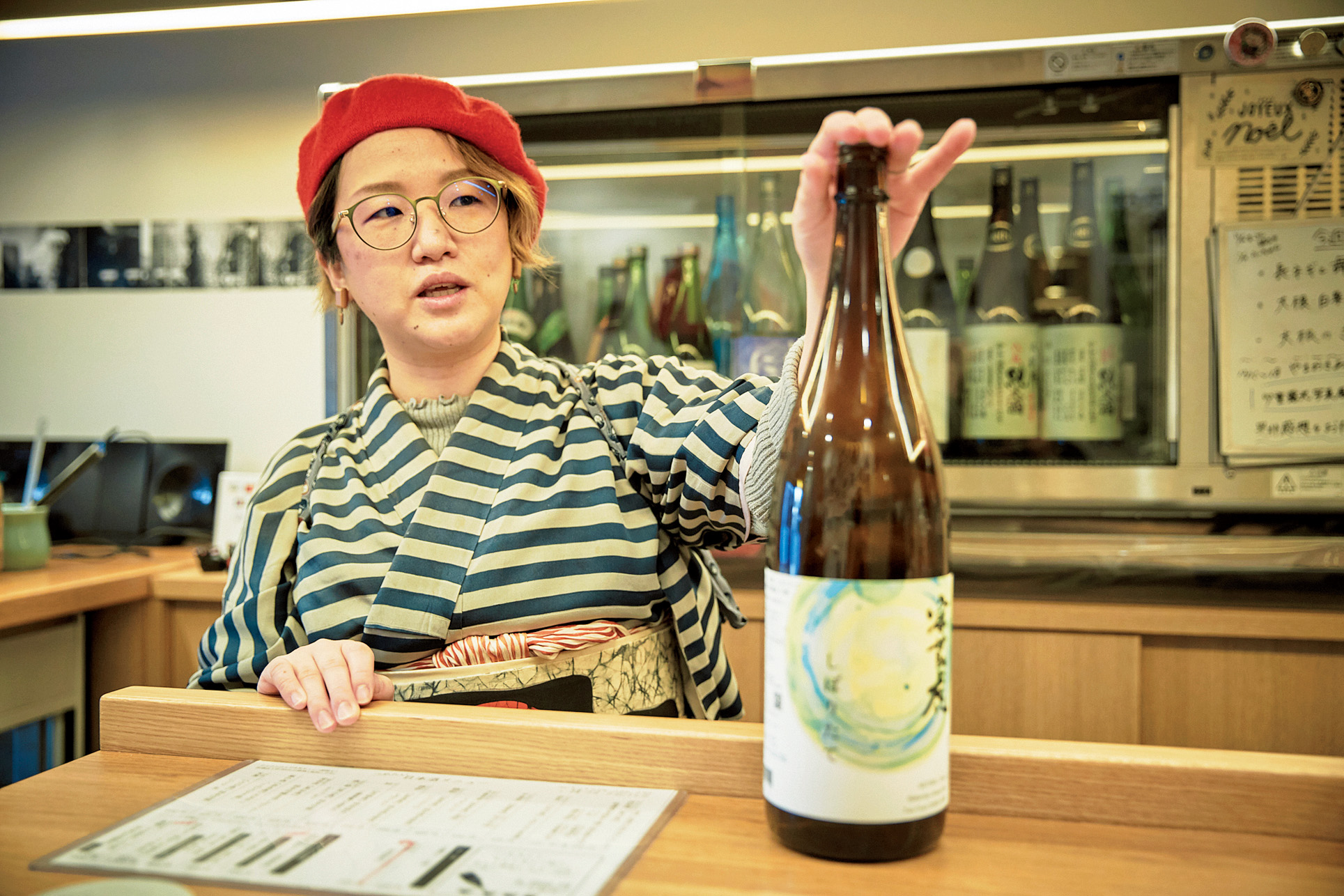 西荻窪の日本酒バー「へなちょこ」　オーナーの篠山可南子さん