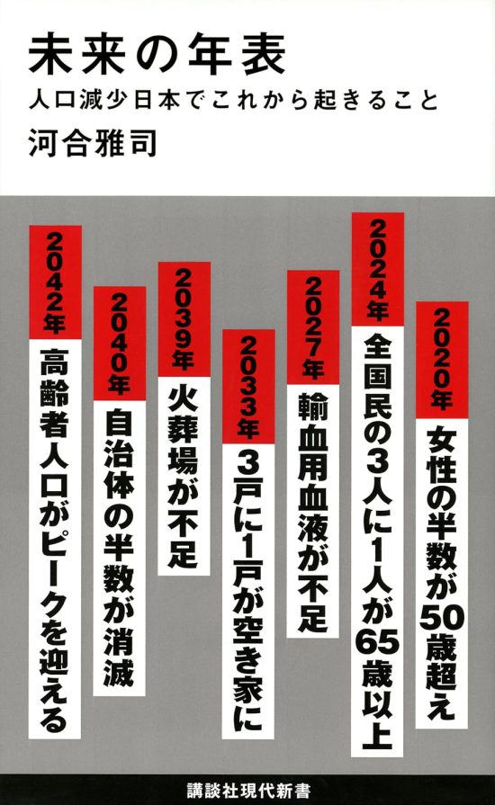 「未来の年表」（講談社現代新書）