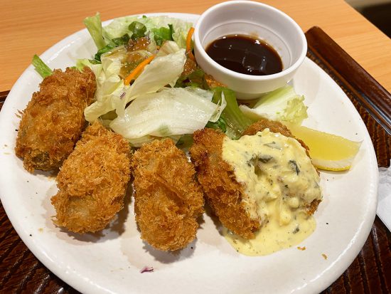 ガストの広島県産カキフライ