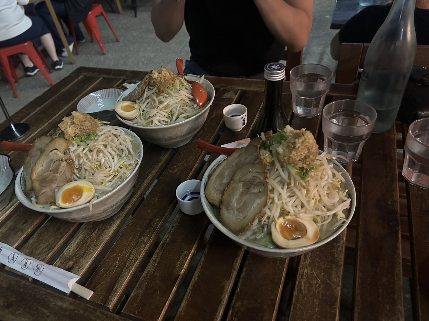 ラーメンと日本酒